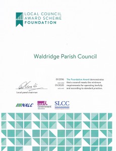 local council award scheme certificate 2016